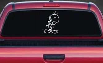 Tweety Bird Wink Cartoons Car or Truck Window Decal Sticker