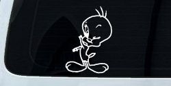 Tweety Bird Wink Cartoons Car or Truck Window Decal Sticker