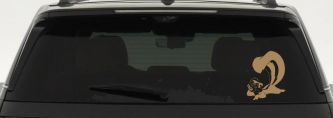 Pepe Le Pew Skunk Cartoons Car or Truck Window Decal Sticker (Light Brown)