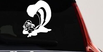 Pepe Le Pew Skunk Car Truck Decal Sticker Vinyl Cartoon Window
