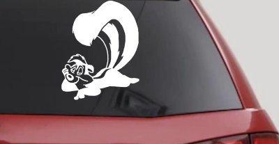 Pepe Le Pew Skunk Car Truck Decal Sticker Vinyl Cartoon Window