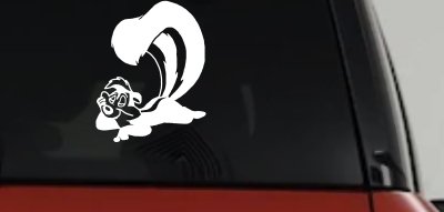 Pepe Le Pew Skunk Car Truck Decal Sticker Vinyl Cartoon Window