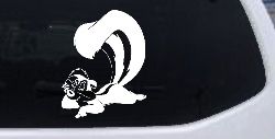 Pepe Le Pew Skunk Cartoons Car or Truck Window Decal Sticker