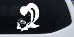 Pepe Le Pew Skunk Cartoons Car or Truck Window Decal Sticker