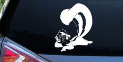 Pepe Le Pew Skunk Cartoons Car or Truck Window Decal Sticker