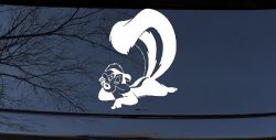 Pepe Le Pew Skunk Cartoons Car or Truck Window Decal Sticker