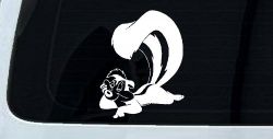 Pepe Le Pew Skunk Cartoons Car or Truck Window Decal Sticker
