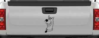 Scooby Doo Cartoons Car or Truck Window Decal Sticker (Black)