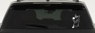 Scooby Doo Cartoons Car or Truck Window Decal Sticker (White)