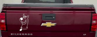 Scooby Doo Cartoons Car or Truck Window Decal Sticker (White)