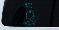 Scooby Doo Cartoons Car or Truck Window Decal Sticker (Turquoise Blue)