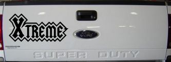 Xtreme Car or Truck Window Decal Sticker (Matte Black)