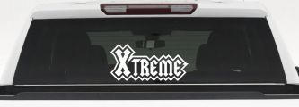 Xtreme Car or Truck Window Decal Sticker (White)