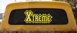 Xtreme Car or Truck Window Decal Sticker (Yellow)