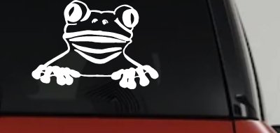 Tree Frog Car Decal | Truck Window Vinyl Sticker Fun