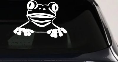 Tree Frog Car Decal | Truck Window Vinyl Sticker Fun