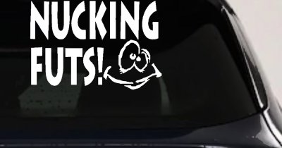 Nucking Futs Decal Sticker Funny Car Truck Window Vinyl Graphic