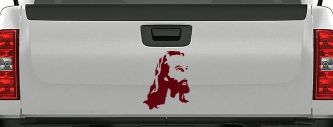 Jesus Christian Car or Truck Window Vinyl Decal Sticker (Purple Red)
