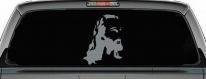 Jesus Christian Car or Truck Window Decal Sticker (Telegrey)