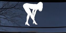 Sexy Girl Car or Truck Window Decal Sticker