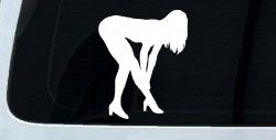 Sexy Girl Car or Truck Window Decal Sticker