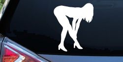 Sexy Girl Car or Truck Window Decal Sticker