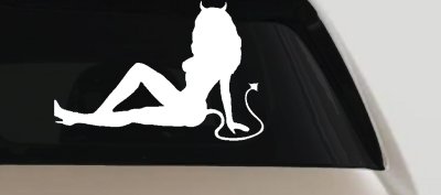 Devil Girl Mudflap Decal Sticker for Car Truck Window Vinyl