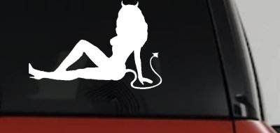Devil Girl Mudflap Decal Sticker for Car Truck Window Vinyl