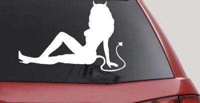 Devil Girl Mudflap Decal Sticker for Car Truck Window Vinyl
