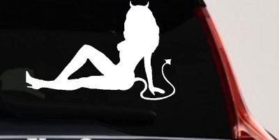 Devil Girl Mudflap Decal Sticker for Car Truck Window Vinyl