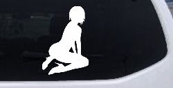 Sexy Girl Car or Truck Window Decal Sticker