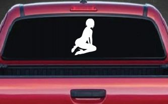 Sexy Girl Car or Truck Window Decal Sticker