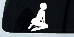Sexy Girl Car or Truck Window Decal Sticker