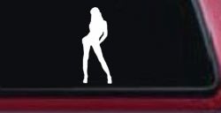 Sexy Girl Car or Truck Window Decal Sticker