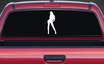 Sexy Girl Car or Truck Window Decal Sticker
