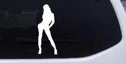 Sexy Girl Car or Truck Window Decal Sticker