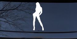 Sexy Girl Car or Truck Window Decal Sticker