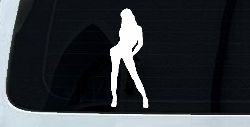 Sexy Girl Car or Truck Window Decal Sticker