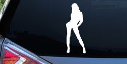 Sexy Girl Car or Truck Window Decal Sticker