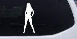 Sexy Girl Car or Truck Window Decal Sticker