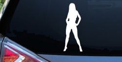 Sexy Girl Car or Truck Window Decal Sticker