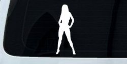 Sexy Girl Car or Truck Window Decal Sticker