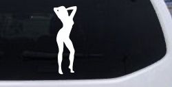 Sexy Girl Car or Truck Window Decal Sticker