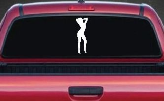 Sexy Girl Car or Truck Window Decal Sticker
