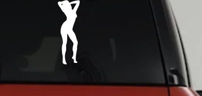 Sexy Girl Decal for Car Truck Window Vinyl Sticker Fun Auto Decor