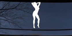 Sexy Girl Car or Truck Window Decal Sticker