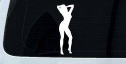 Sexy Girl Car or Truck Window Decal Sticker