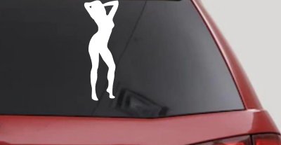 Sexy Girl Decal for Car Truck Window Vinyl Sticker Fun Auto Decor