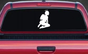 Sexy Angel Car or Truck Window Decal Sticker