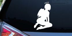 Sexy Angel Car or Truck Window Decal Sticker